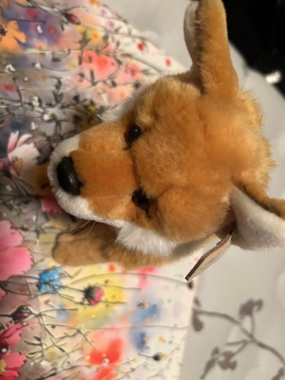 Plush Fox Stuffed Animal - Soft Tan and Cream Cuddly Toy